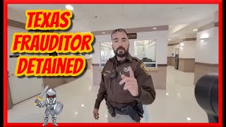 Nimrod Frauditor Gets Detained at Texas Police Department [upl. by Alyacim]