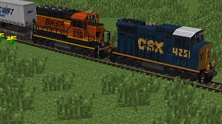 Traincraft  CSXampBNSF [upl. by Celestyna]