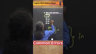 Common Errors sscchsl english englishforallcompetitiveexams englishgrammar sscgdconstable [upl. by Seditsira961]