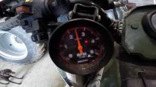 Arctic cat 700 diesel with after market RPM oil and water gauge [upl. by Sharla209]