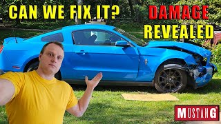 SAVING SALVAGE FORD MUSTANG 2010 FROM SCRAP YARD GEN5  DAMAGE REVEALED 40 V6  PART 2 [upl. by Twum]