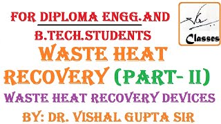 Waste Heat Recovery Devices Part 1 Energy Conservation and Management [upl. by Timoteo]