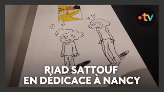 Riad Sattouf auteur de BD en séance de dédicaces à Nancy [upl. by Ekaterina275]