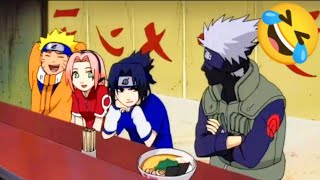 Naruto Funny Moments 😹 Hindi dubbed  team 7 Kakashi face reveal  part 1 [upl. by Adnolahs]