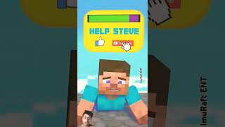 Rage Run Steve VS Mutant Zombie  Funny An minecraft shorts animation [upl. by Aryn284]