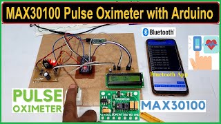 Blood Oxygen amp Heart Rate Measurement with Max30100 Pulse Oximeter Arduino amp HC05 Bluetooth Module [upl. by Connett447]