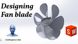 SolidWorks Fan Blade Design Tutorial  StepbyStep Guide for Beginners [upl. by Cinemod]