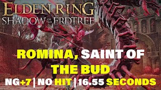 ELDEN RING DLC Romina Saint of the Bud NG7 No Hit in 1655 Seconds [upl. by Kieffer736]