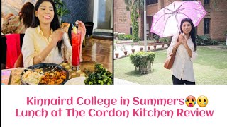 Life in Summers at Kinnaird College🥵  The Cordon Kitchen  Honest Review MM Alam Road Lahore [upl. by Eiramanin360]