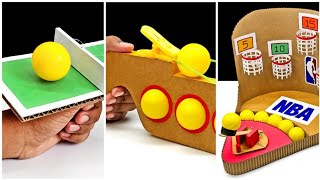 3 Amazing DIY Ping Pong Ball Games From Cardboard [upl. by Gibert]