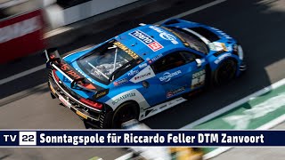 MOTOR TV22 Riccardo Feller sichert sich die Poleposition für das Samstagsrennen der DTM Zandvoort [upl. by Aiela]