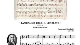 Domenico Scarlatti 16851757i quotFandango del Sig Scarlatequot K Deest [upl. by Kirenoj]