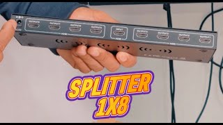 Como Funciona o SPLITTER HDMI 1X8 [upl. by Nylhtac564]