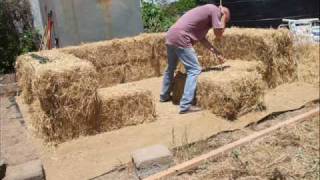 Straw Bale Storage building [upl. by Nyliak817]