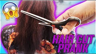 HAIR CUT PRANK ON WIFE  THE PRINCE FAMILY [upl. by Nerrej]