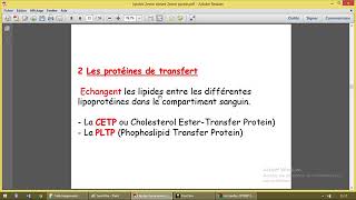 Métabolisme des lipoproteines 2 [upl. by Anjela]