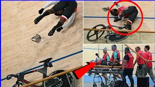 Kwesi Browne Horror Crash 🔴 in Paris Olympics  Kwesi Browne injured [upl. by Nagem]