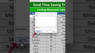 Finding Mismatch Data in Excel [upl. by Tebazile]