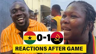 KWADWO SHELDON PRR AGOGO amp OTHER DISAPPOINTED FANS IN KUMASI REACTS TO GHANA🇬🇭 01 ANGOLA 🇦🇴 [upl. by Yniatirb480]