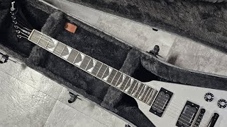 2022 Gibson Dave Mustaine Flying V EXP  Silver Metallic [upl. by Yuma]