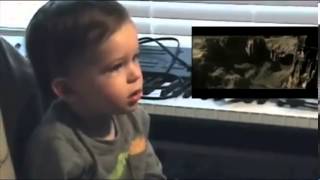 Toddlers Adorable Reaction to Man of Steel First Flight SceneSo CUTE [upl. by Frolick]