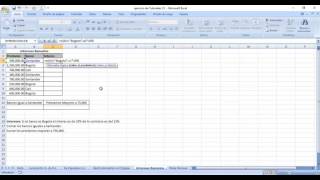 Como calcular interes bancarios en excel [upl. by Esorbma]