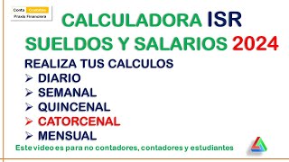 MACRO CALCULADORA SUELDOS Y SALARIOS 2024 TODOS LOS CALCULOS EN UNA SOLA PLATAFORMA [upl. by Ynohta]