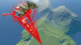 3500 FT Drop Down Roller Coaster – Planet Coaster [upl. by Isolde780]