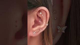 Tribal Stacked Multiple Ear Piercing Curation Ideas for Women [upl. by Cedric]