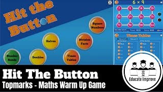 Hit The Button  TOPMARKS  Fun Maths Game Activity Challenge Times Tables Number Bonds Cool Kids [upl. by Annahs]