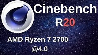 Cinebench R20 Ryzen 7 2700 non X  40 [upl. by Line]