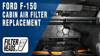 How to Replace Cabin Air Filter 2023 Ford F150  AQ1251 [upl. by Aihsena]