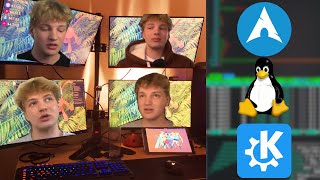 HoffTV LINUX SETUP TOUR 2024  KDE Plasma 6 Artix 4 Monitors [upl. by Eahsel]