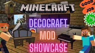 Decocraft mod showcase 1122  how to put lots of furniture in your home Decocraft 2020 [upl. by Tessi]