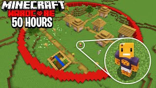 I Survived 50 HOURS in a CIRCLE in Minecraft Hardcore [upl. by Delwyn]