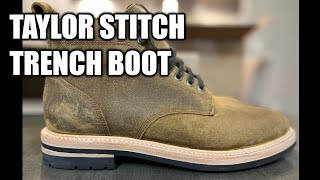 Taylor Stitch Trench Boot  Unboxing and Review  Golden Brown Waxed Suede  An underrated boot [upl. by Abagael]