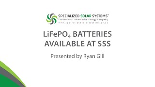 LiFePO₄ Batteries Range at Specialized Solar Systems [upl. by Semajwerdna945]