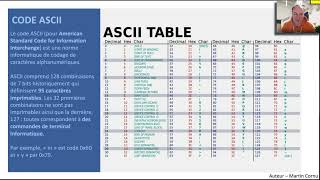 MooC Arduino 28  Codage des caractères ASCII et nombres signés [upl. by Sandie]