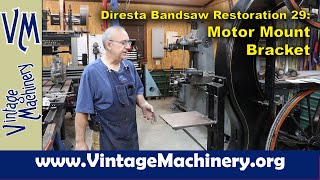 Diresta Bandsaw Restoration 29Fabricating a Motor Mount Bracket [upl. by Aliakam]