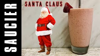 Santa Protein Breakfast Smoothie Best Strawberry Sweet Cream Smoothie Recipe [upl. by Louis]