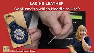 Leather Lacing Needles  2 Prong amp PermaLok and how to set them up [upl. by Aihsenal]