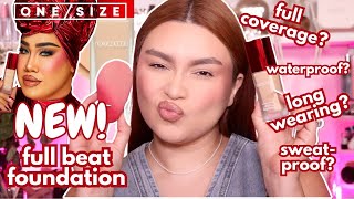 NEW ONESIZE FULL BEAT FOUNDATION DEMO AND WEAR TEST ON COMBO SKIN [upl. by Tekcirc]