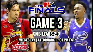 🔴PBA LIVE  SMB VS MAGNOLIA  LIVE SCORE amp PLAY BY PLAY  COMMENTARY  GAME 3 FINALS [upl. by Siesser597]