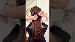 Trendy hairstyles tutorial simple short youtbeshort viralshorts viralvideo [upl. by Devinne]