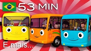 As Rodas do Ônibus  Parte 1  53 minutos de Músicas Infantis  Little Baby Bum em Português [upl. by Cheshire811]