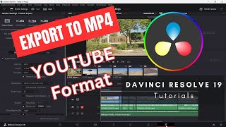 How to Export DaVinci Resolve to Low File Size mp4 for Youtube Video davinciresolve [upl. by Stulin]