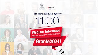 Webinar Informues i datës 23 Mars mbi GRANTE 2024 [upl. by Nattie]