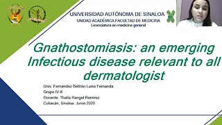 31 Gnathostomiasis an emerging infectious disease relevant to all dermatologist [upl. by Hinckley]