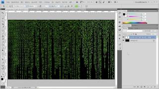 Photoshop CS4  Matrixmonitor mit fallenden Zeichen [upl. by Pelagia376]