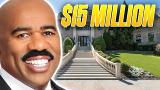 A Look Inside Steve Harveys 15 Million Atlanta Mansion [upl. by Kooima]